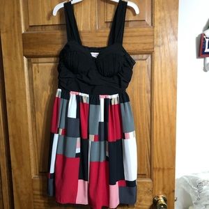 Homecoming style dress black with reds